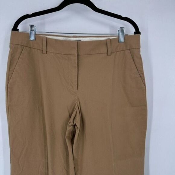 J. Crew women’s City Fit Broken-In Chino Bootcut Pants Size 10 Short Tan - Picture 9 of 11